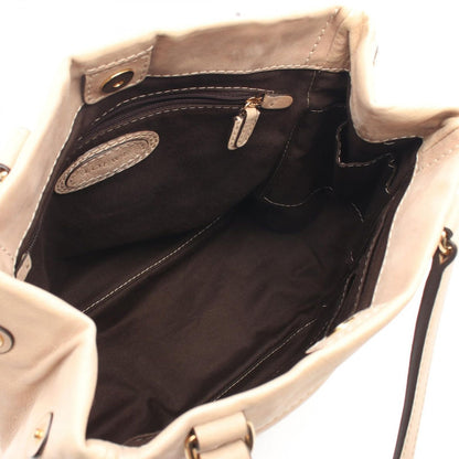 Loewe Shoulder Bag Anagram 322.75.004 Beige Leather Tassel Tote — view 3