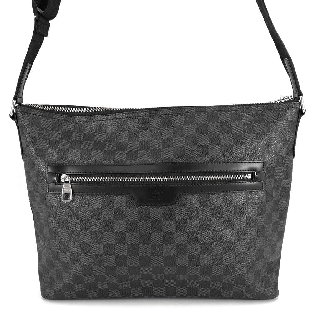 Louis Vuitton Shoulder Bag Damier Graphite Mick GM Noir Black
