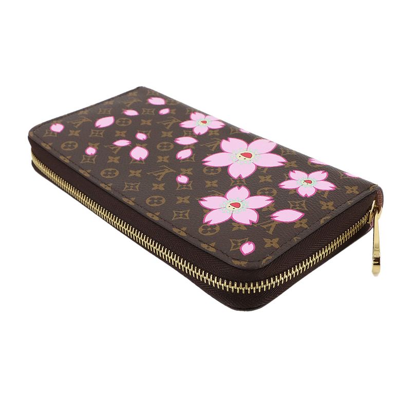 Louis Vuitton LV X TM Zippy Wallet Round Zipper Long Wallet Cherry Brown M13433