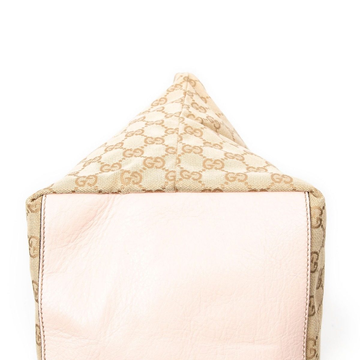 Gucci Web Trapeze Tote Light Pink Beige GG Canvas — view 7