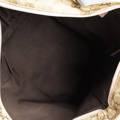 Gucci Web Trapeze Tote Light Pink Beige GG Canvas — view 9