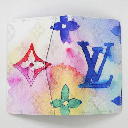 Louis Vuitton Watercolor Monogram Organizer De Poche M80456 RFID White