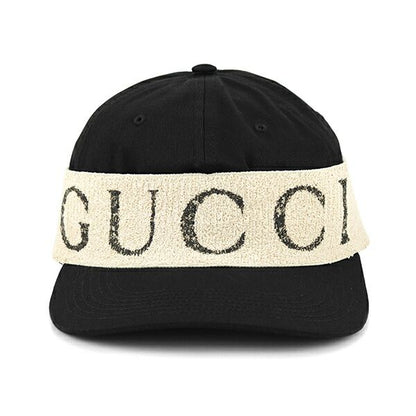 Gucci Cap Logo Headband Black White