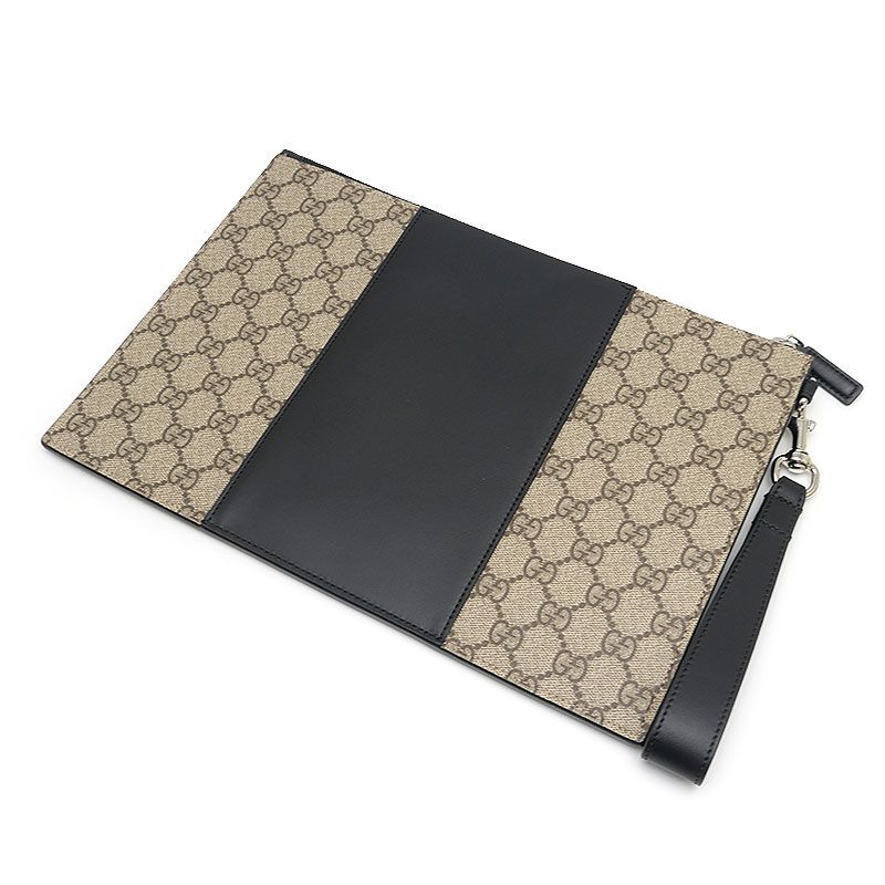 Gucci Clutch Bag 495017 GG Supreme Black