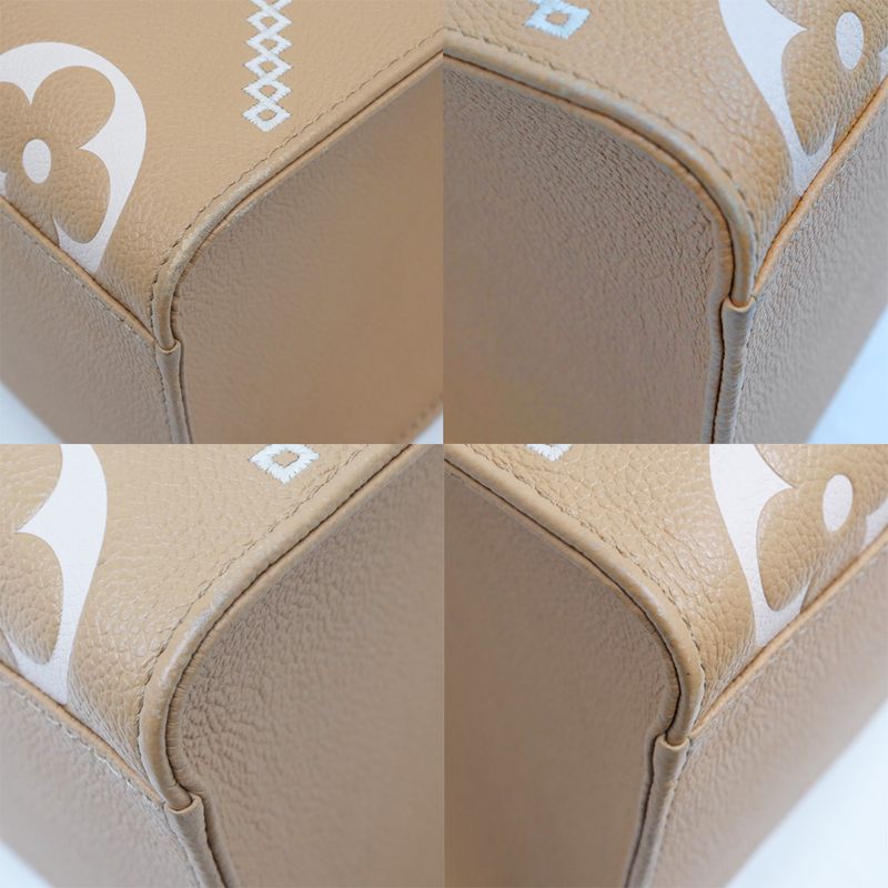 Louis Vuitton On The Go-mm Handbag Tote Broderie- Arizona Brown Monogram