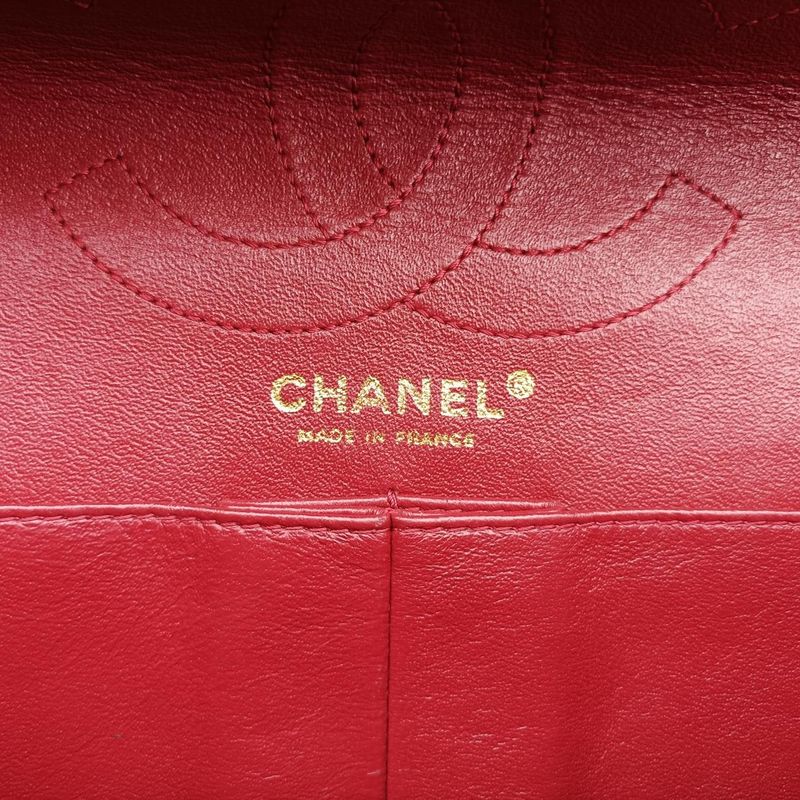 Chanel255 Matelasse Red Lamb Skin A4880713868239