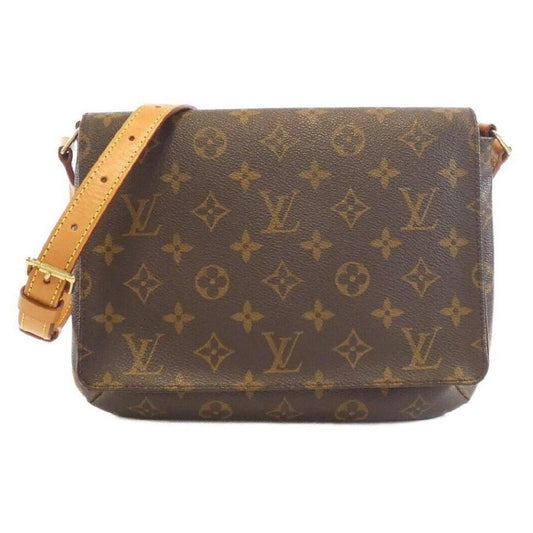 Louis Vuitton Monogram Musette Tango Crossbody Shoulder Bag Brown Tan