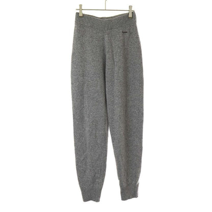 Prada Wool X Cashmere Logo Embroidered Knit Easy Pants 22235 R212 1z80 Gray 40