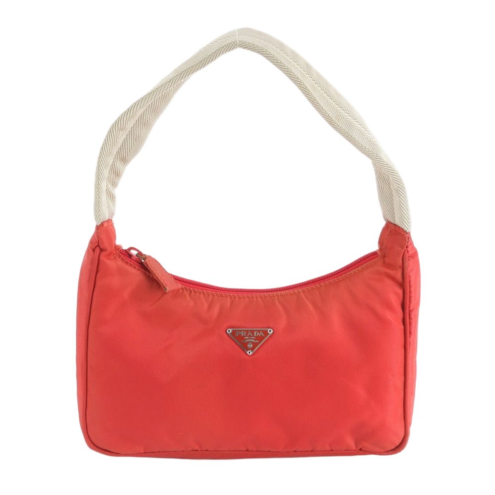 Prada Tessuto Nylon Triangle Logo Handbag Tote