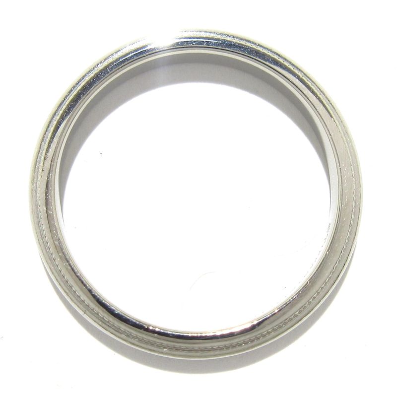 Tiffany & Co Ring Identical Milgrain Band Ring Pt950