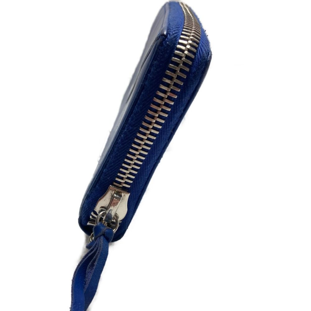 Balenciaga Round Zipper Wallet Blue