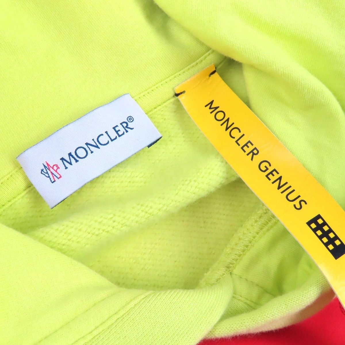 Moncler Genius 5 Craig Green Hoodie Cotton Long Sleeve Yellow Red — view 5