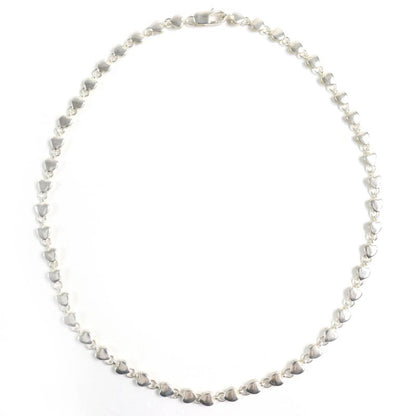 Tiffany & Co Puff Heart Necklace Accessory Sv925 Silver Weight 16.0g Ladies