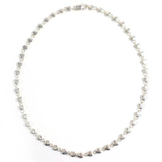 Tiffany & Co Puff Heart Necklace Accessory Sv925 Silver Weight 16.0g Ladies