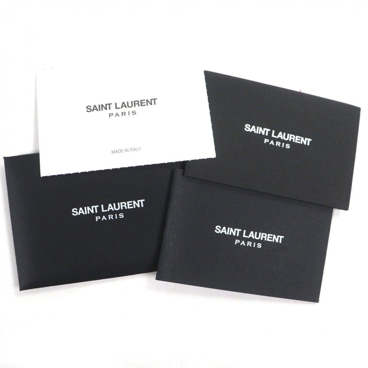 Saint Laurent Paris Leather Rib Goche Tote Black — view 11
