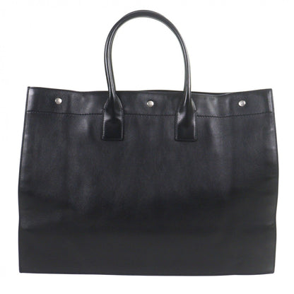 Saint Laurent Paris Leather Rib Goche Tote Black — view 3