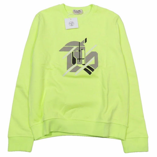 Hermes Chevaux en Symetrie Sweatshirt Shirt Brushed Lining Sheepskin Trim