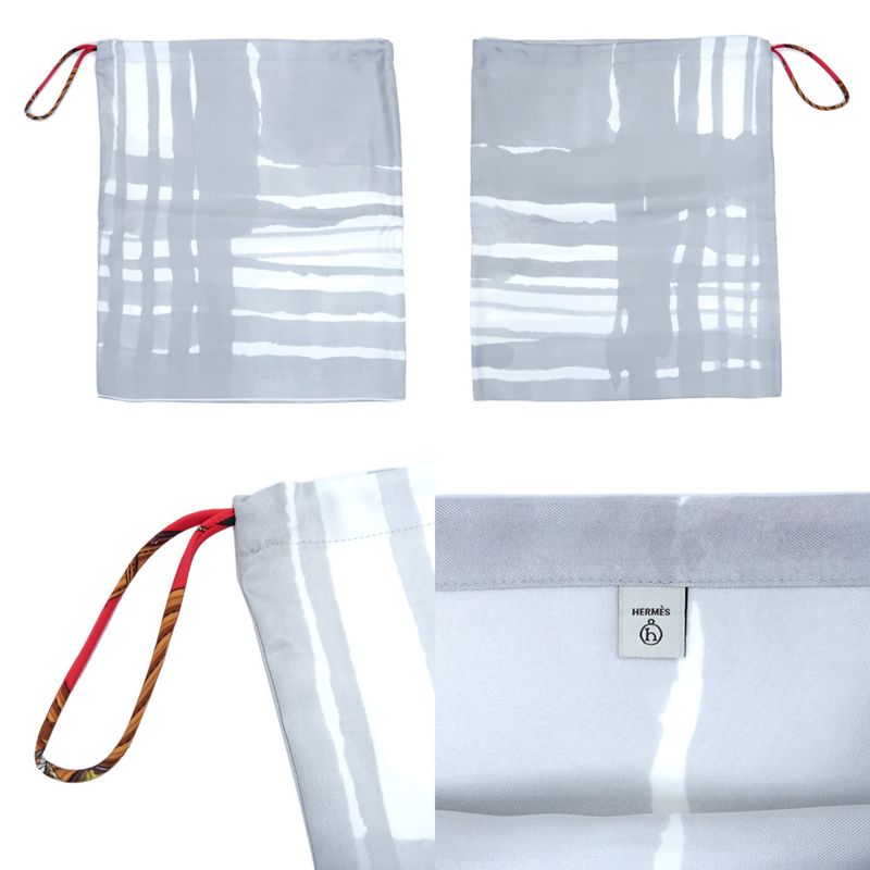 Hermes Petit H Petit Ash Drawstring Purse 3 Types Set Pouch Accessory