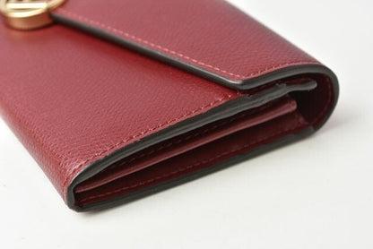 Fendi Wallet Fendi Long Wallet F IS Fendi 8m0251 A18B F14mk Leather Burgundy