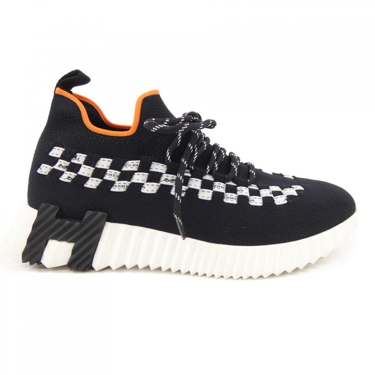 Hermes Flex Sneakers Black 37 White