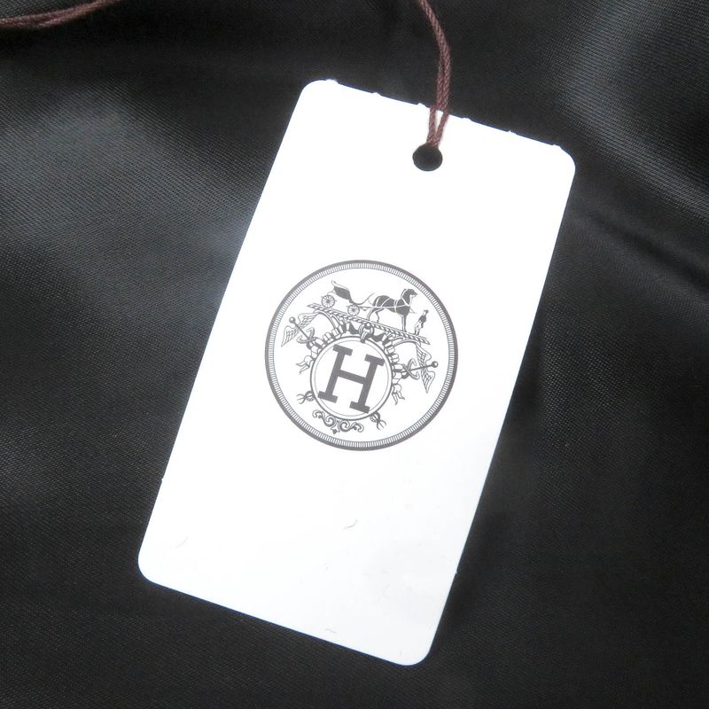 Hermes 23AW 100% Cashmere Double Breasted Chester Coat Long Coat Dark Gray 46