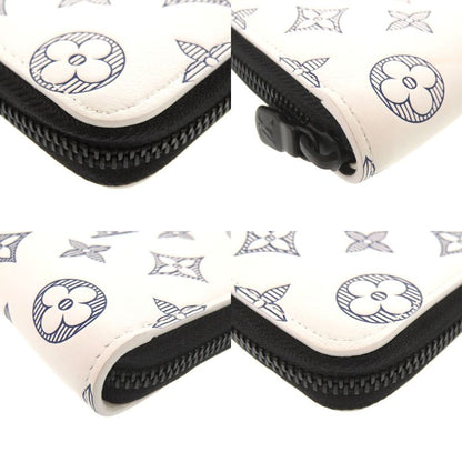 Louis Vuitton Zippy Wallet Vertical Monogram Shadow White M83381 Long Wallet LV
