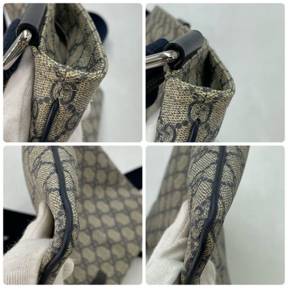 Gucci GG Supreme Shoulder Bag Navy School Commuting — view 5