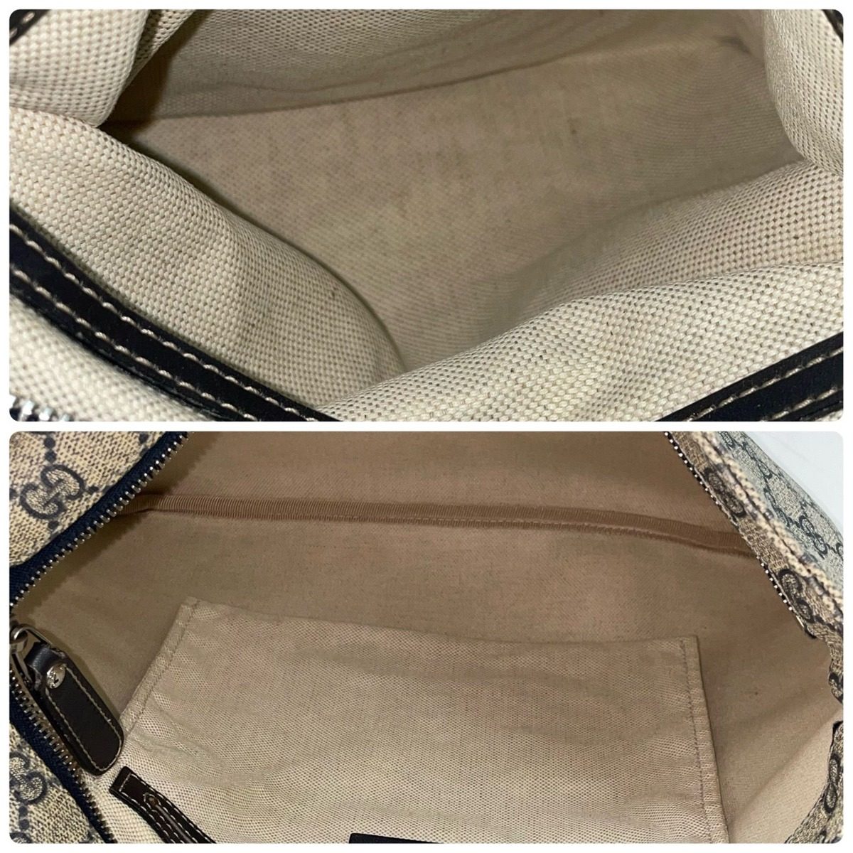 Gucci GG Supreme Shoulder Bag Navy School Commuting — view 6