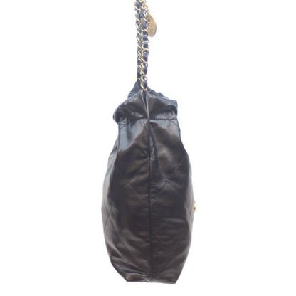 Chanel As3260 Black Shiny Calf Chanel 22 Small Ghardware