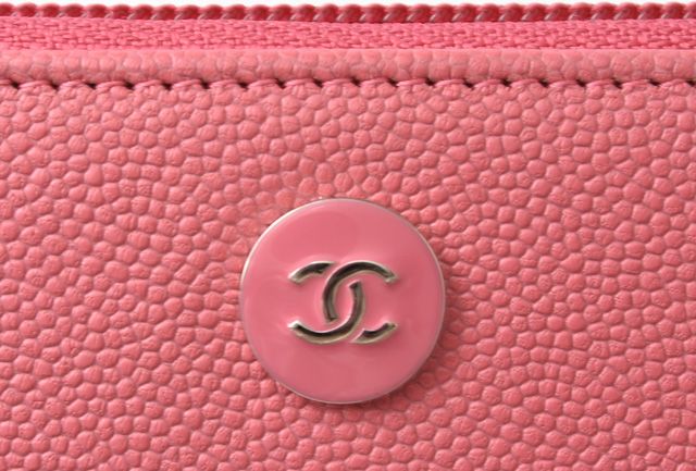Chanel Wallet Chanel Long Wallet Round Zipper Rose CC Mark Coco Button