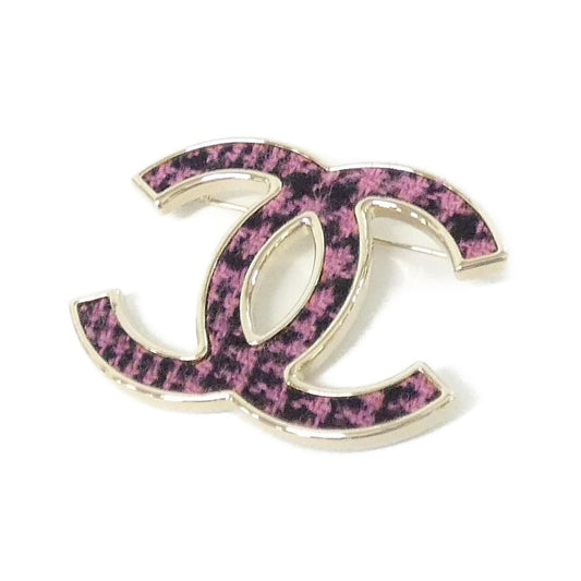 Chanel Brooch Tweed Black