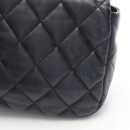 Chanel Shoulder Bag Quilted Black Lambskin — view 6