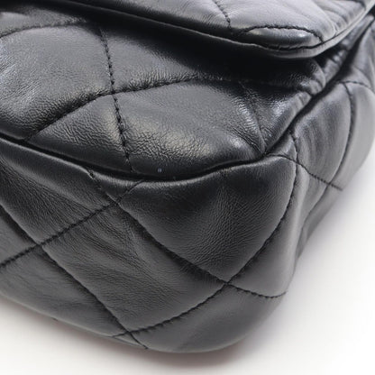 Chanel Shoulder Bag Quilted Black Lambskin — view 8