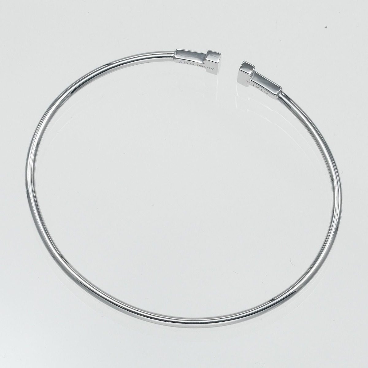 Tiffany & Co T Wire Narrow Gold Bracelet — view 3
