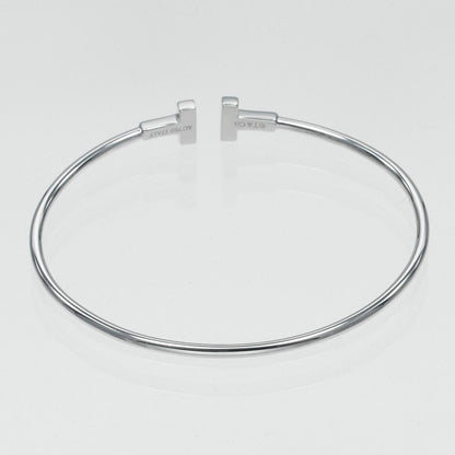 Tiffany & Co T Wire Narrow Gold Bracelet — view 8