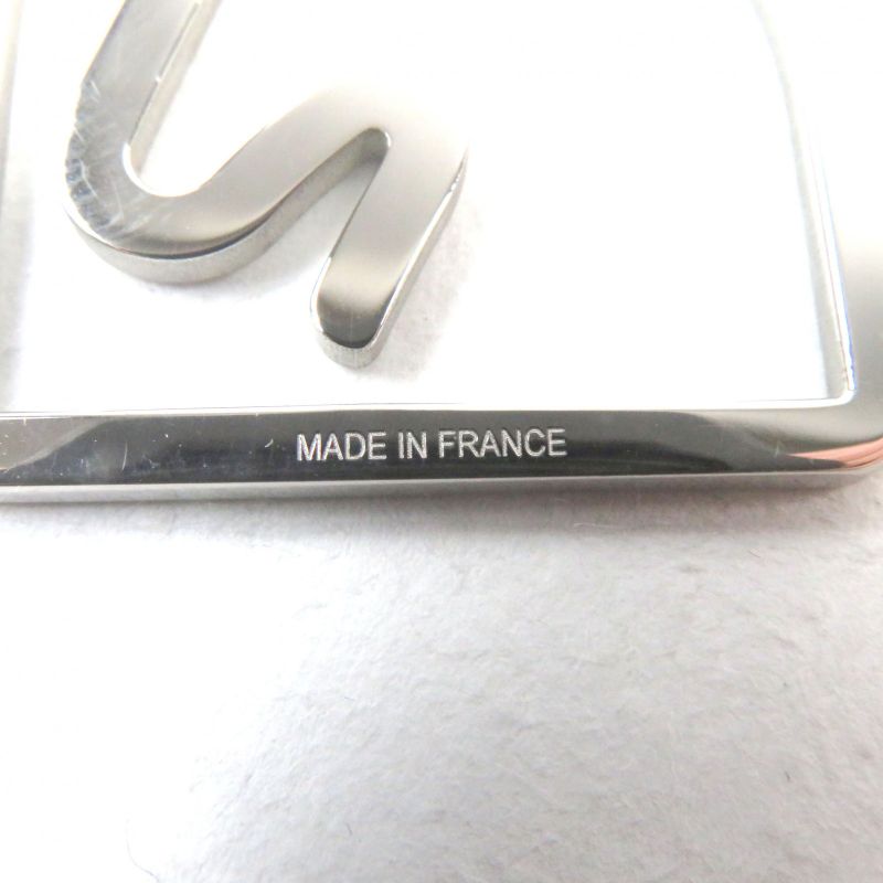 Hermes Z4140 Echestre Logo Engraved Horse Shape Billfold Bill Clip Money Clip