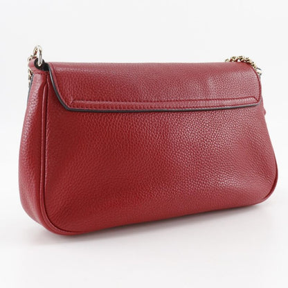 Gucci Soho Chain Shoulder Interlocking G 536224 Leather Red Ladies Shoulder Bag
