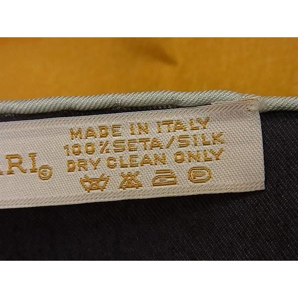 Bvlgari Scarf Yellow Black 100% Silk — view 2