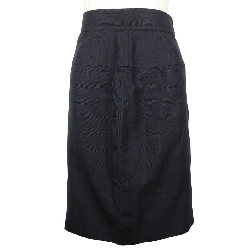 Chanel Cotton Black Women's Skirt
