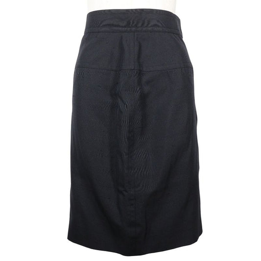 Chanel Cotton Black Women's Skirt
