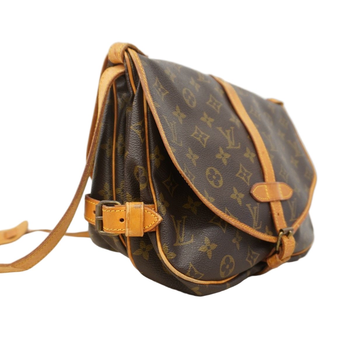 Louis Vuitton Shoulder Bag Monogram Saumur 30 Brown — view 2