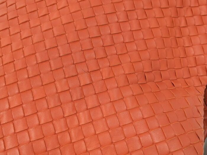 Bottega Veneta Large Garda Bag Tote Intrecciato Leather Orange