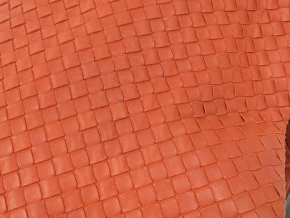 Bottega Veneta Large Garda Bag Tote Intrecciato Leather Orange