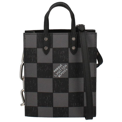 Louis Vuitton Sac Pla XS N60479 Damier Checkerboard Men's Shoulder Bag Black