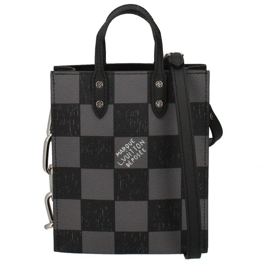 Louis Vuitton Sac Pla XS N60479 Damier Checkerboard Men's Shoulder Bag Black