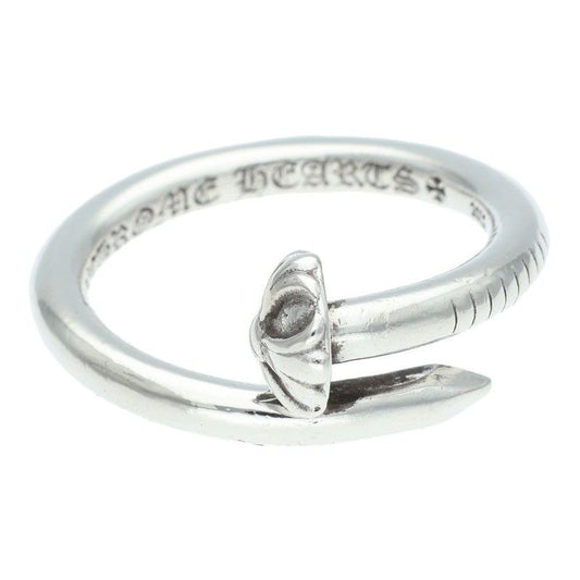 Chrome Hearts Nail Crsball Cross Ball Silver Ring