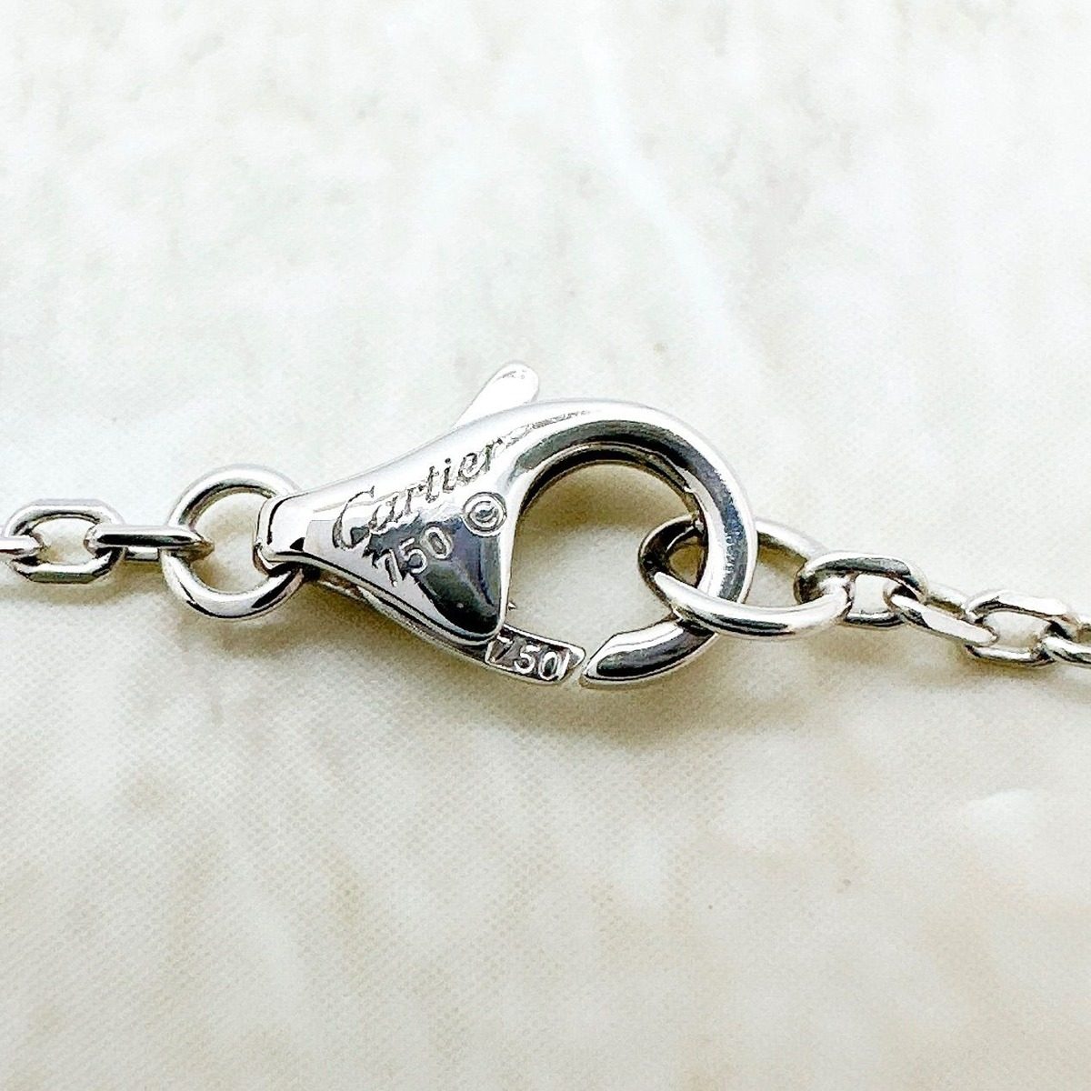 Cartier Cheart Diamond White Gold Necklace 39 cm — view 5