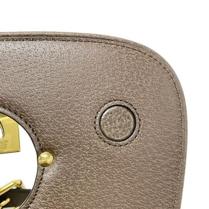 Gucci GG Supreme 703807 Beige And Dark Brown Leather