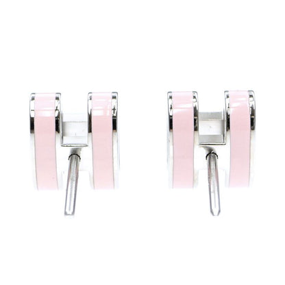 Hermes Earrings Pop Ash Mini H Pair Pink Silver Color Jewelry Others