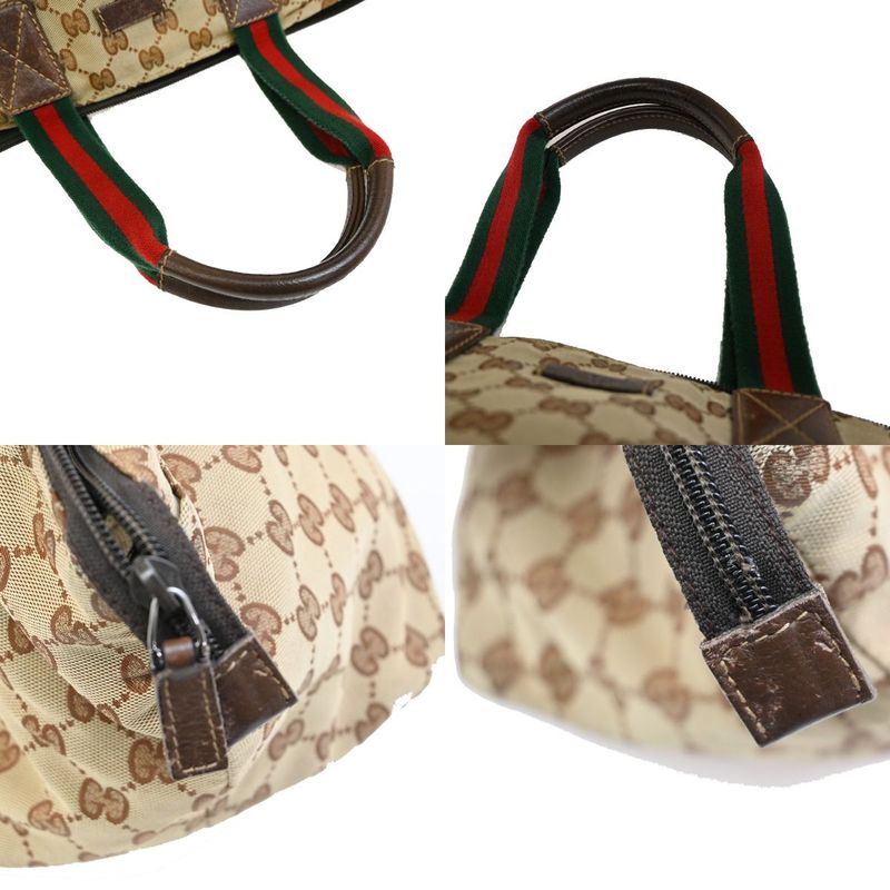 Gucci Handbag GG Sherry Canvas Leather 30ka664